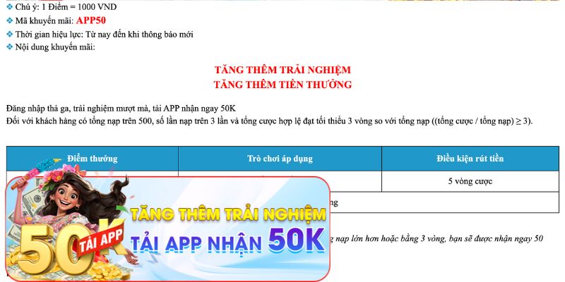 Chương trình khuyến mãi Kuwin khi tải app